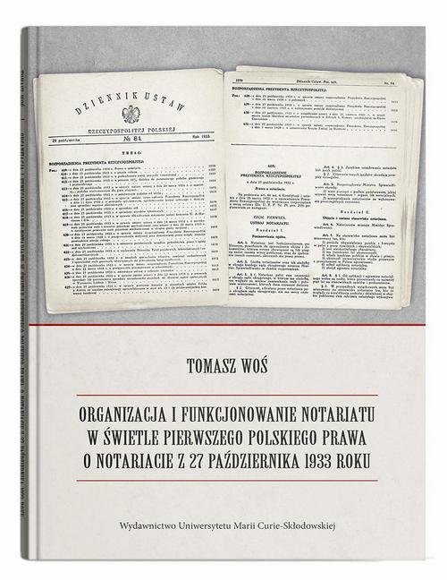 Organizacja i funkcjonowanie notariatu - okłakda ebooka