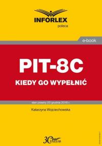 PIT-8C kiedy go wypełnić - okłakda ebooka