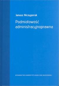 Podmiotowość administracyjnoprawna - okłakda ebooka