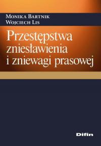 Przestępstwa zniesławienia i zniewagi - okłakda ebooka