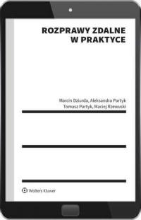 Rozprawy zdalne w praktyce - okłakda ebooka