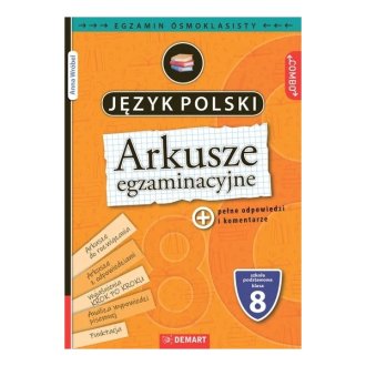 Arkusze egzaminacyjne z j. polskiego - okładka podręcznika