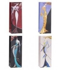 Torebka ozdobna na butelkę 12x35x9cm - zdjęcie akcesoriów