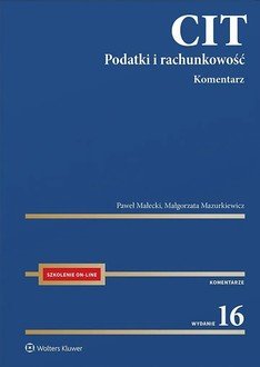 CIT. Komentarz. Podatki i rachunkowość - okładka książki