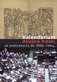 Kalendarium dziejów Polski od prehistorii - okładka książki
