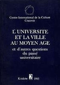 L Universite et la ville au Moyen - okładka książki