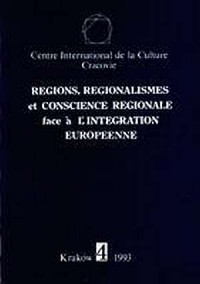 Regions, regionalismes et conscience - okładka książki