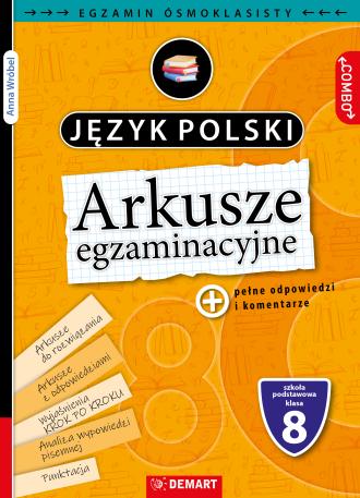 Arkusze egzaminacyjne. Język polski. - okładka podręcznika