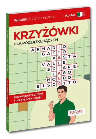 Włoski. Krzyżówki dla początkujących. - okładka podręcznika
