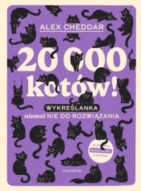 okładka książki - 20 000 kotów! Wykreślanka niemal nie do rozwiązania