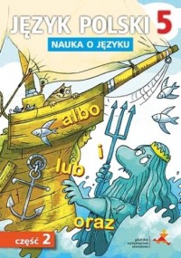 okładka podręcznika - Język Polski 5 Nauka o języku - Gdańskie Wydawnictwo Oświatowe, GWO