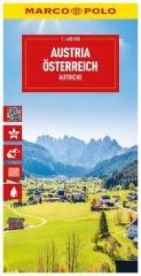 okładka książki - Mapa drogowa Austria 1:400 000 - Wydawnictwo Marco Polo