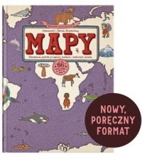 okładka książki - MAPY. Obrazkowa podróż po lądach, - Aleksandra Mizielińska