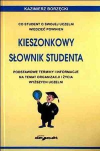 Kieszonkowy słownik studenta - okładka książki