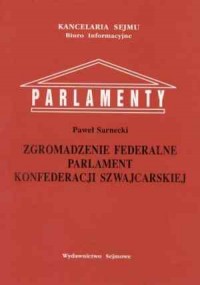Zgromadzenie Federalne - parlament - okładka książki