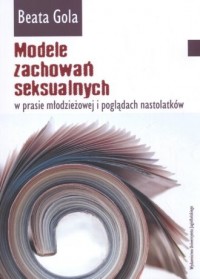 Modele zachowań seksualnych w prasie - okładka książki