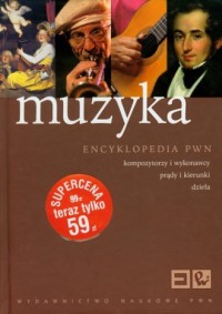 Muzyka encyklopedia PWN - okładka książki
