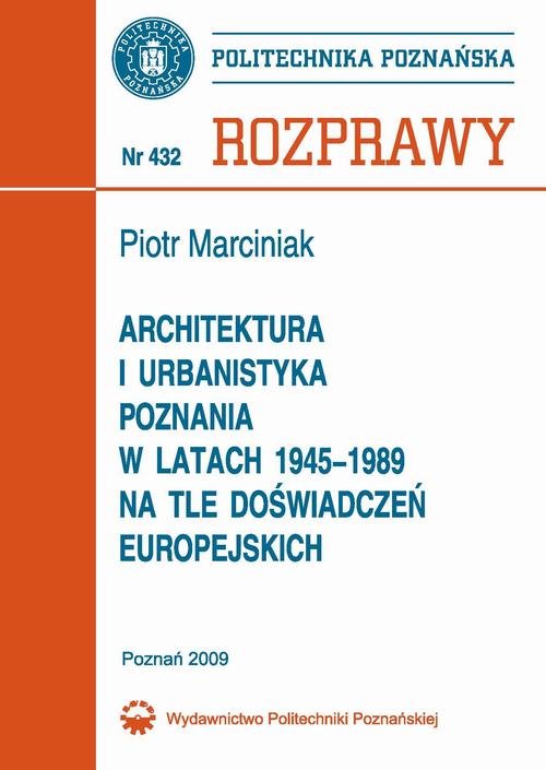 Architektura i urbanistyka Poznania - okłakda ebooka