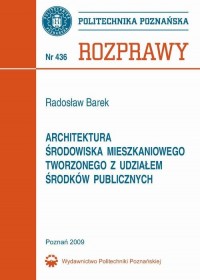 Architektura środowiska mieszkaniowego - okładka książki