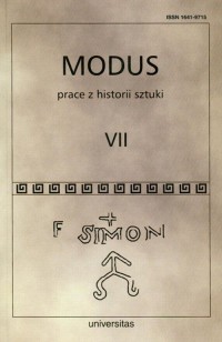 Modus. Prace z historii sztuki. - okładka książki