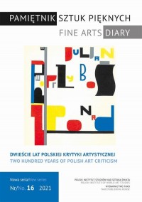 Pamiętnik Sztuk Pięknych. Tom 16 - okładka książki