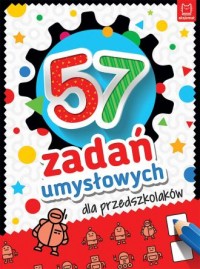 57 zadań umysłowych dla przedszkolaków - okładka książki