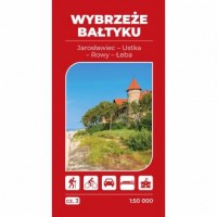 okładka książki - Mapa turystyczna Wybrzeże Bałtyku 3 Jarosławiec Ustka Łeba 1:50 000