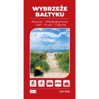 okładka książki - Mapa turystyczna Wybrzeże Bałtyku 4 Karwia Władysławowo Hel Gdynia 1:50 000