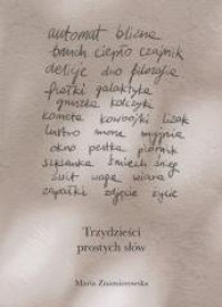 okładka książki - Trzydzieści prostych słów