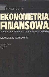 Ekonometria finansowa. Analiza - okładka książki