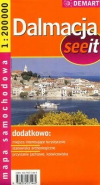 Dalmacja see it (mapa samochodowa) - zdjęcie reprintu, mapy