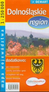 Dolnośląskie (region - mapa województwa) - zdjęcie reprintu, mapy