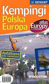 Europa - kempingi, pola namiotowe - zdjęcie reprintu, mapy