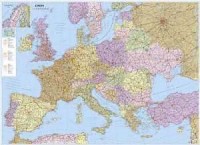 Europa (mapa samochodowa ścienna) - zdjęcie reprintu, mapy