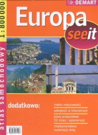 Europa see it - atlas samochodowy - zdjęcie reprintu, mapy