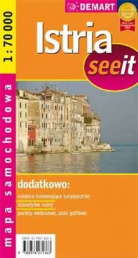 Istria see it - mapa - okładka książki