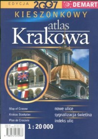 Kieszonkowy atlas Krakowa - zdjęcie reprintu, mapy