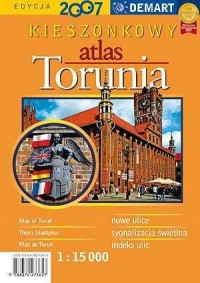 Kieszonkowy atlas Torunia - zdjęcie reprintu, mapy