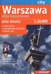 Kieszonkowy atlas Warszawy - zdjęcie reprintu, mapy