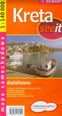 Kreta see it - mapa samochodowa - zdjęcie reprintu, mapy