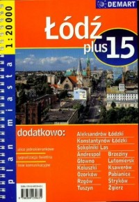 Łódź plus 15 (atlas miast) - zdjęcie reprintu, mapy