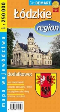 Łódzkie region - mapa województwa - zdjęcie reprintu, mapy