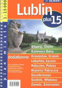 Lublin plus 15 - atlas miast - zdjęcie reprintu, mapy
