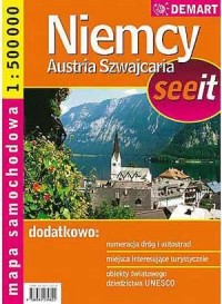 Niemcy, Austria, Szwajcaria see - zdjęcie reprintu, mapy