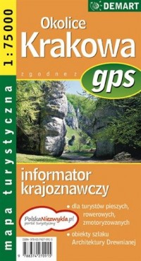 Okolice Krakowa (mapa turystyczna - okładka książki