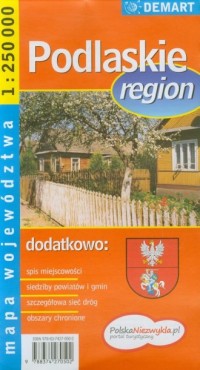 Podlaski. Region (mapa województwa) - zdjęcie reprintu, mapy