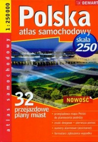 Polska 250 (atlas samochodowy) - zdjęcie reprintu, mapy