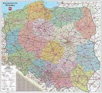 Polska (mapa drogowo-administracyjna - zdjęcie reprintu, mapy