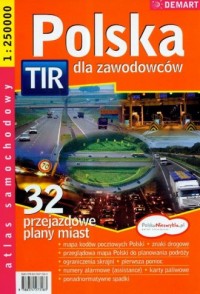 Polska. TIR (atlas samochodowy - zdjęcie reprintu, mapy