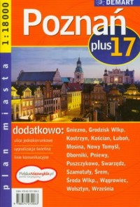Poznań plus 17 (atlas miast) - zdjęcie reprintu, mapy